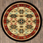 Fiery Gorge Canyon Rug - 8 Ft. Round