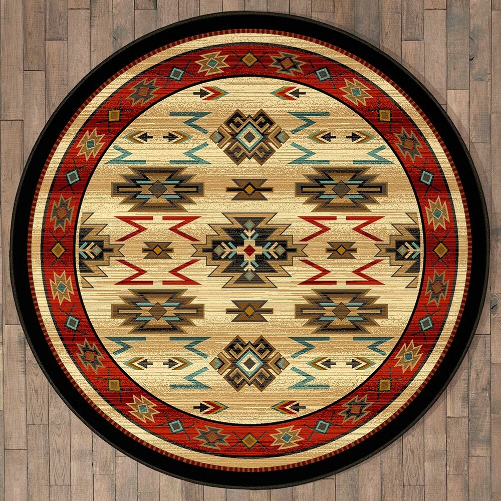 Fiery Gorge Canyon Rug - 8 Ft. Round