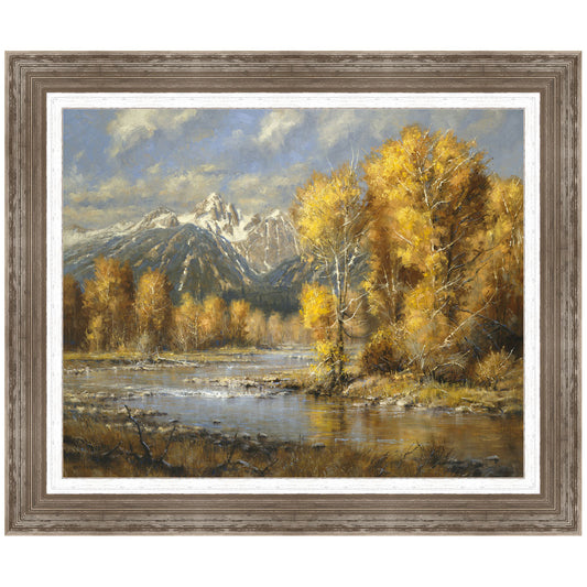 Autumn Brook Framed Canvas