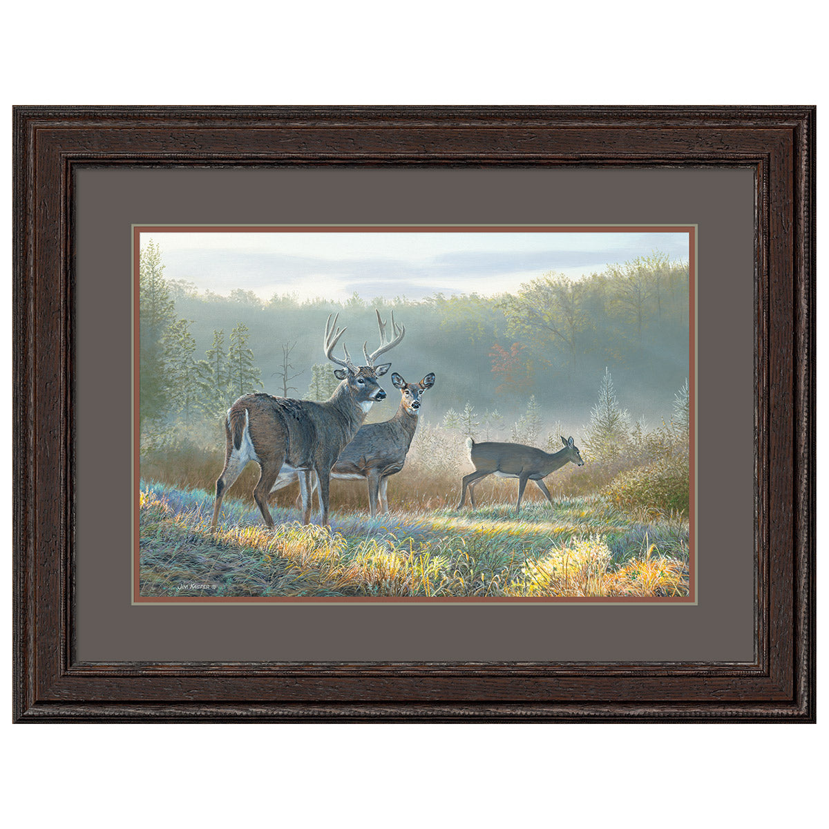 Deer Clearing Framed Wall Art