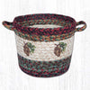 Red Pinecone Sprig Utility Basket - Small