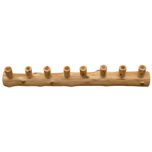 Cedar Log Wall Coat Rack - 48 Inch