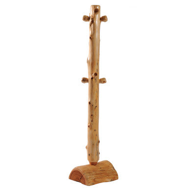Cedar Log Coat Tree