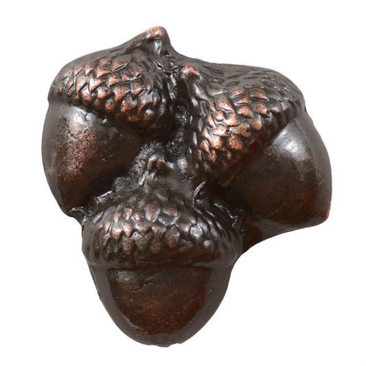 Triple Acorns Cabinet Knobs - Set of 2