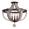 Harper 3 Light Semi Flush Fixture