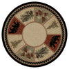 Timber Woods Bear Rug - 8 Ft. Round