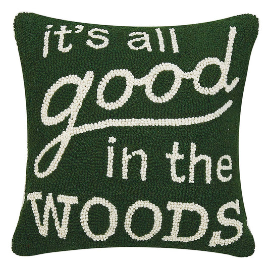 Woodsy Comfort Hooked Pillow - OUT OF STOCK UNTIL 07/16/2026