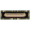 Green Longboat Hooked Wool Rug - 3 x 8