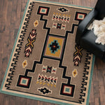 Rainstorm Turquoise Rug - 4 x 5