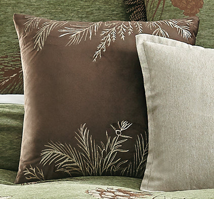 Pine Bough Velvet Pillow
