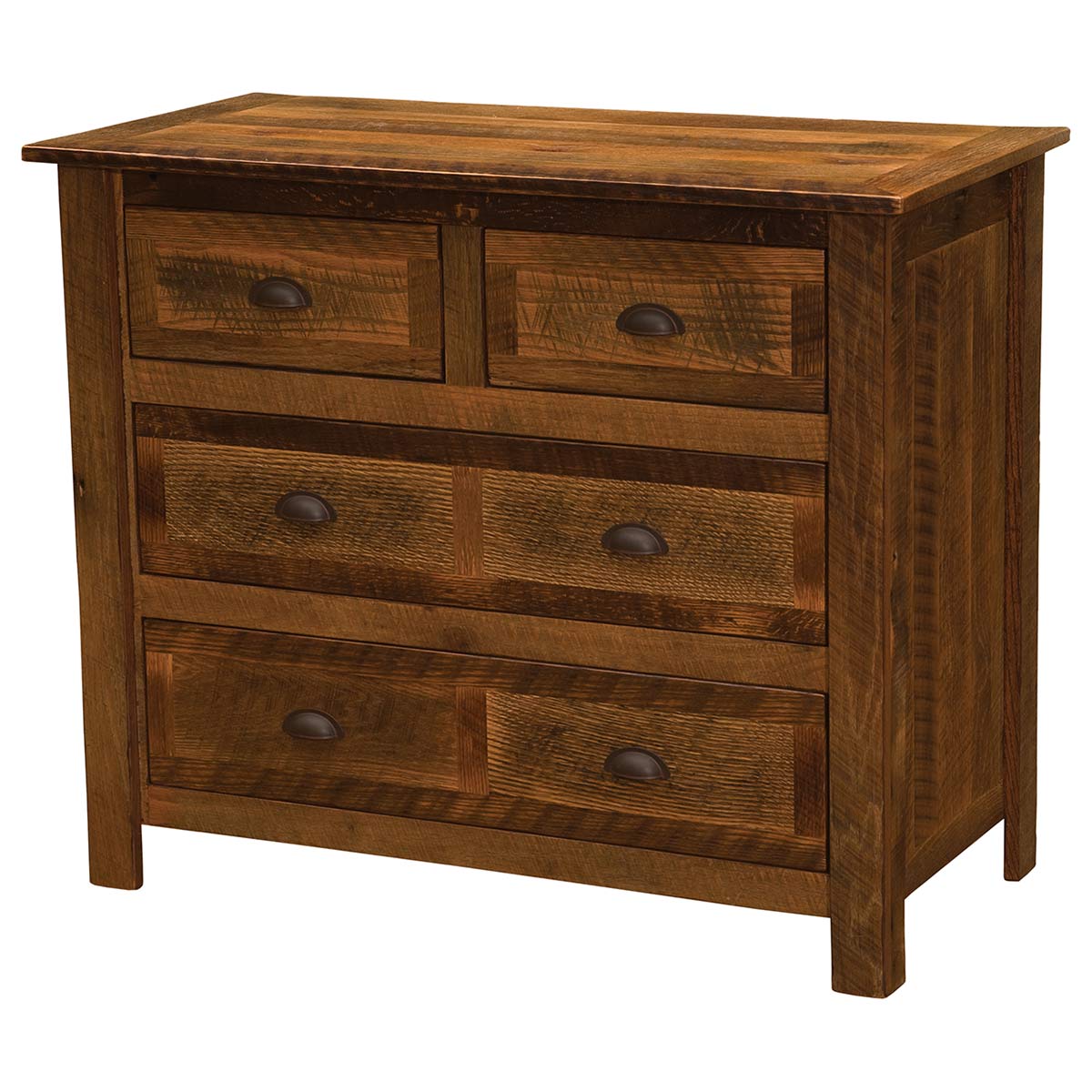 Barnwood Four Drawer Low Boy