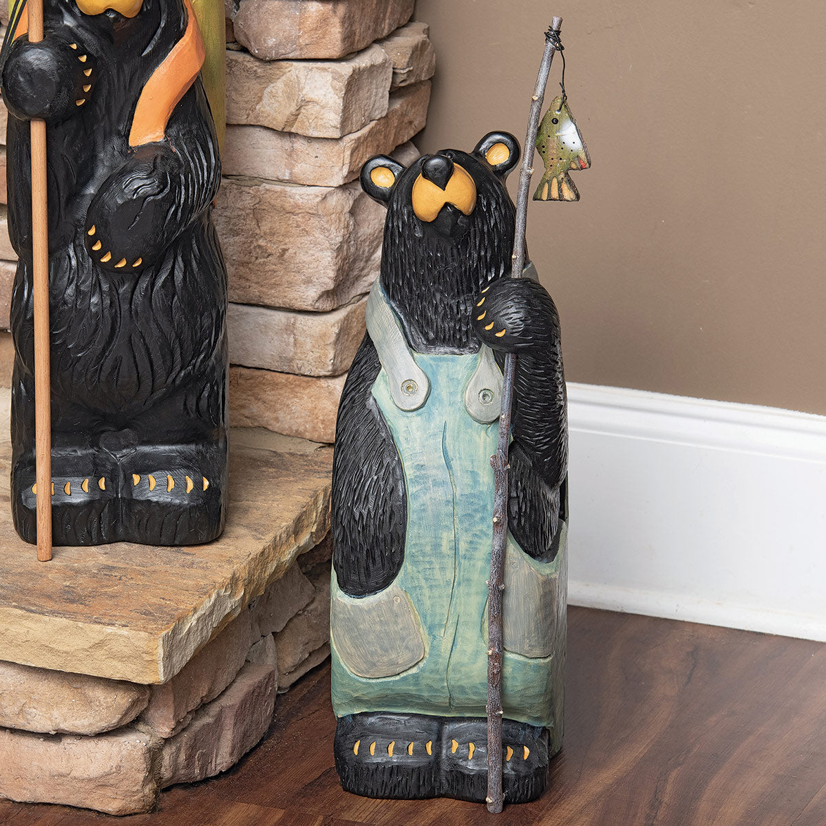 Fishing Time Bear Sculpture - SALE