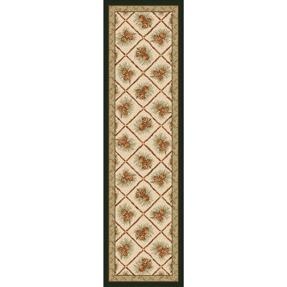 Pinecone Haven Natural Rug - 2 x 8