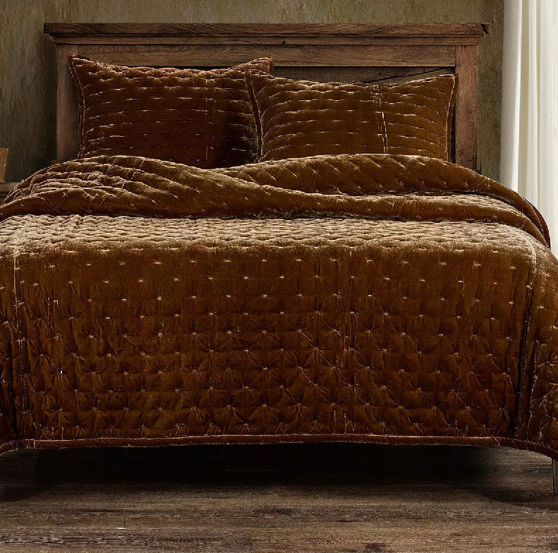 Copper Nights Velvet Quilt - Twin