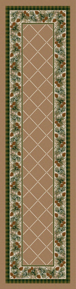 Evergreen Light Sandstone Rug - 2 x 8
