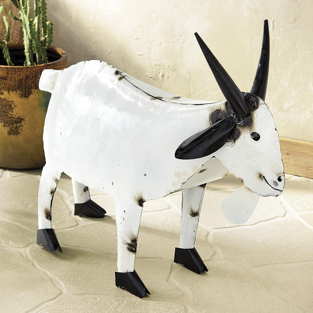 Rustic Goat Rustic Goat Recycled Metal Sculpture - Large | Black Forest Decor