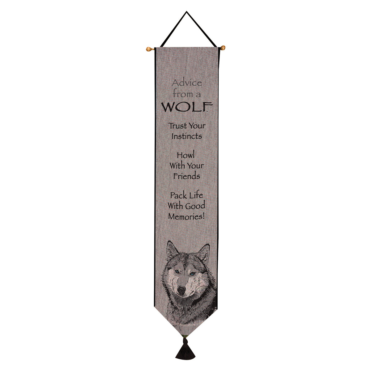 Lessons from a Wolf Tapestry Bell Pull