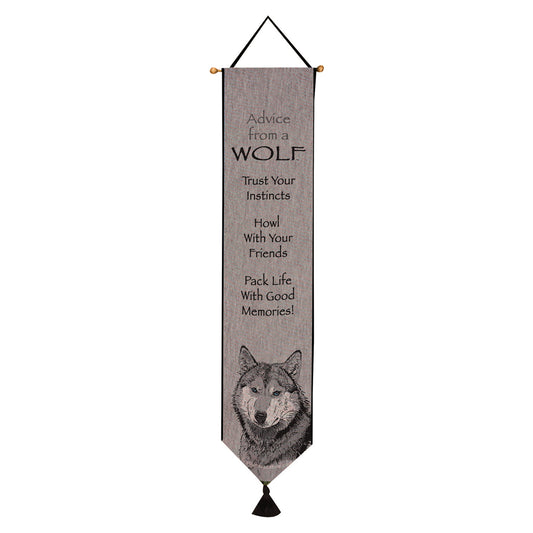 Lessons from a Wolf Tapestry Bell Pull