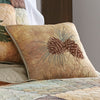 Country Cabin Pinecone Pillow