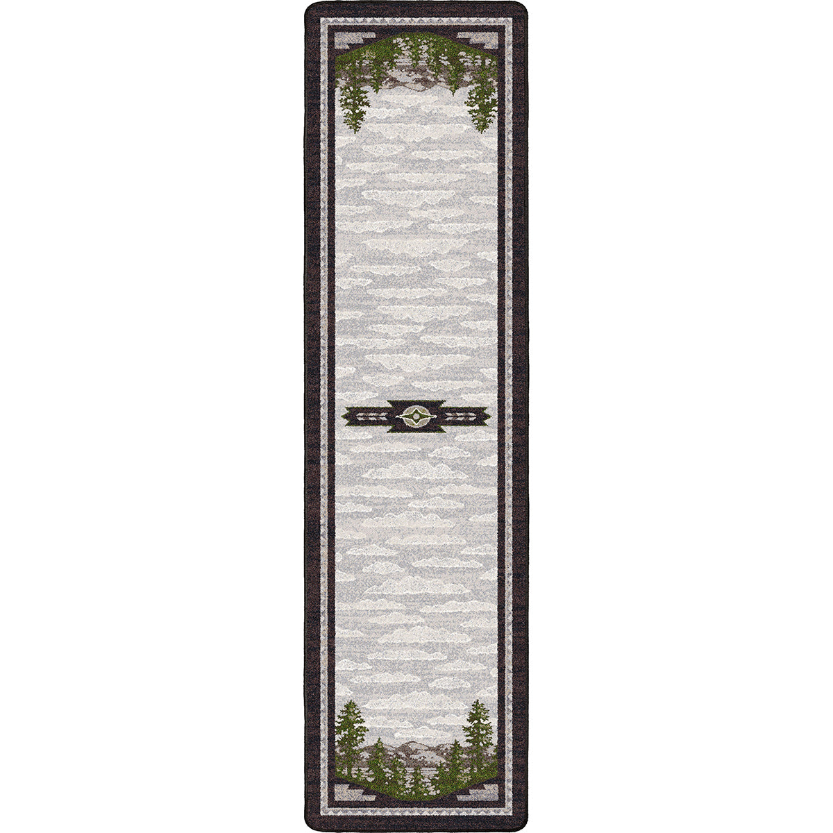 Woodland Horizon Gray Rug - 2 x 8