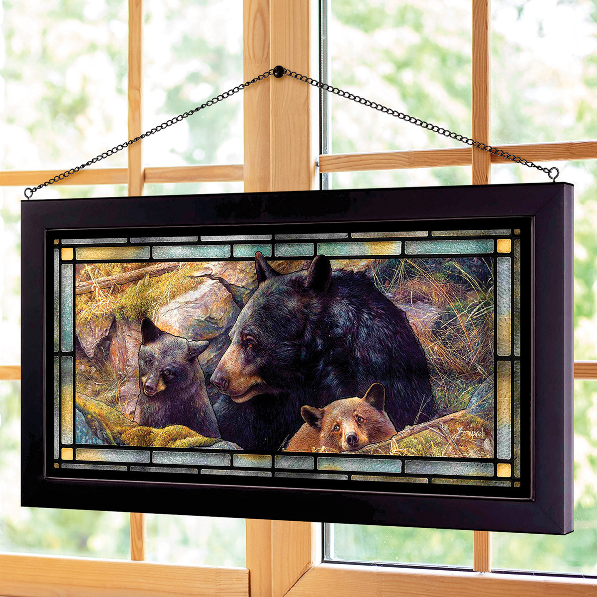 Forest Family Stained Glass Art