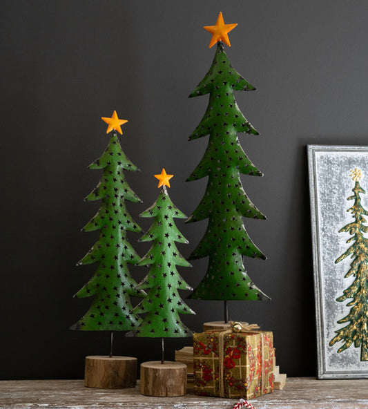 Christmas Tree Statuaries - Set of 3 - OUT OF STOCK UNTIL 07/22/2026