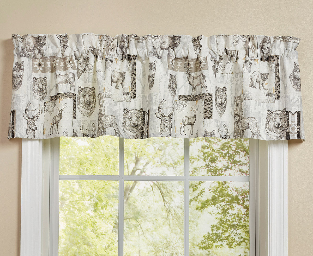 Woodland Spirits Lined Valance - OVERSTOCK