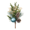 Golden Berry & Blue Pine Picks & Sprays - Set of 2