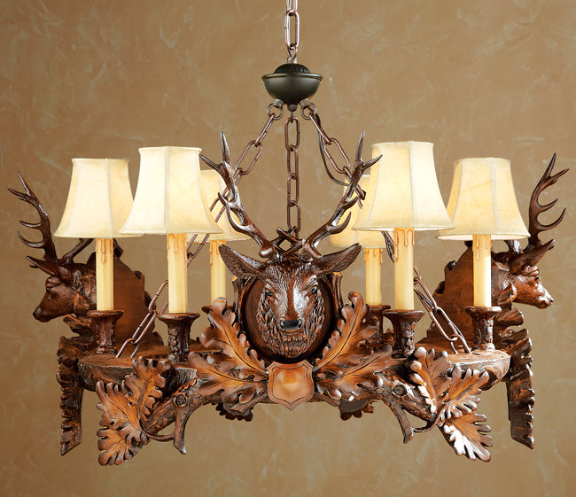 Black Forest Stag Chandelier