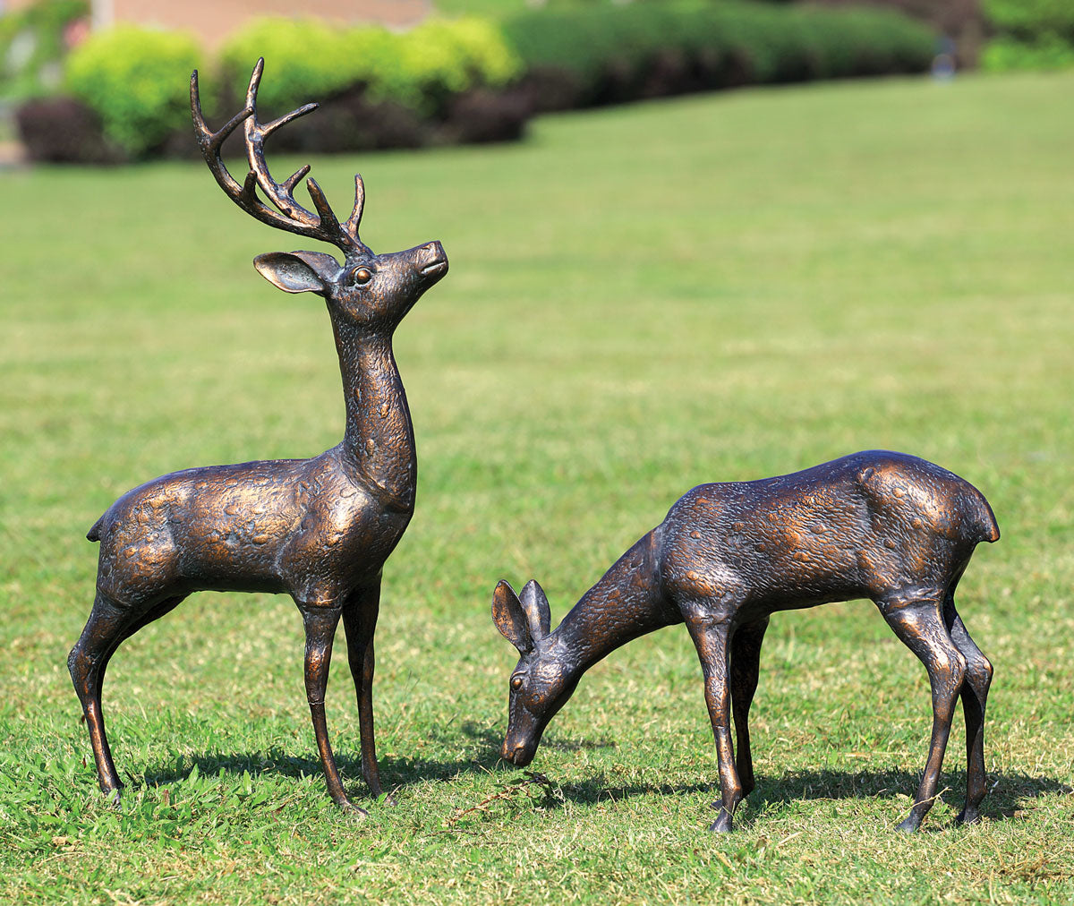 Woodland Deer Garden Sculptures - Set of 2 - OUT OF STOCK UNTIL 08/26/2026