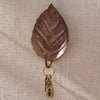 Antique Patina Leaf Hooks - Set of 2