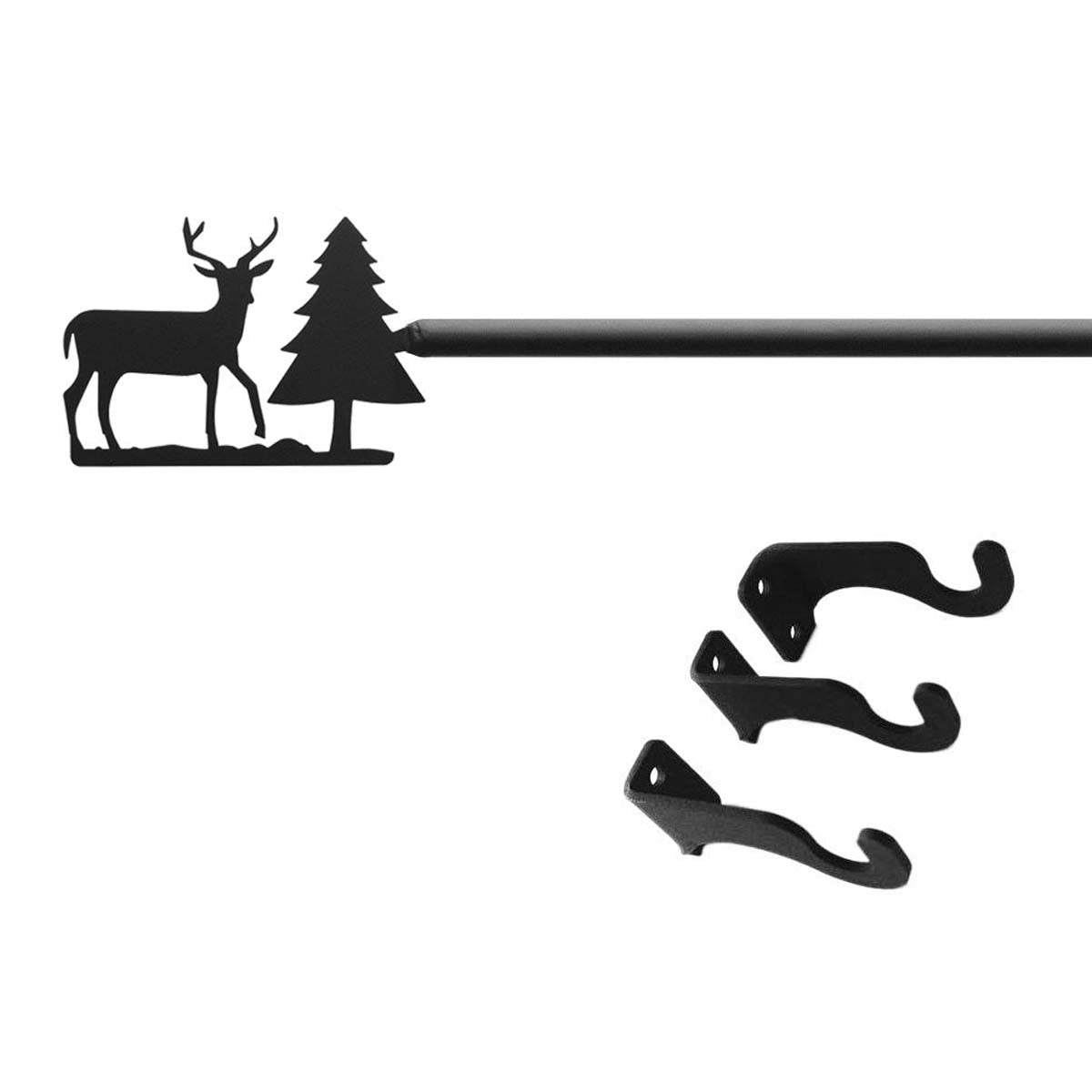 Rustic Woodland Curtain Rod - Medium - OVERSTOCK