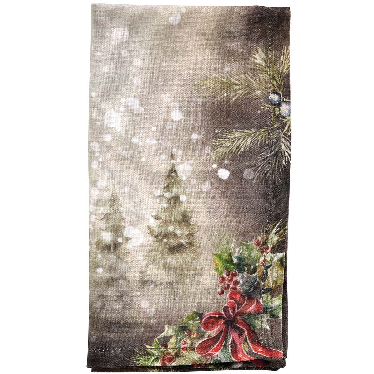Snowy Sleigh Napkins - Set of 4