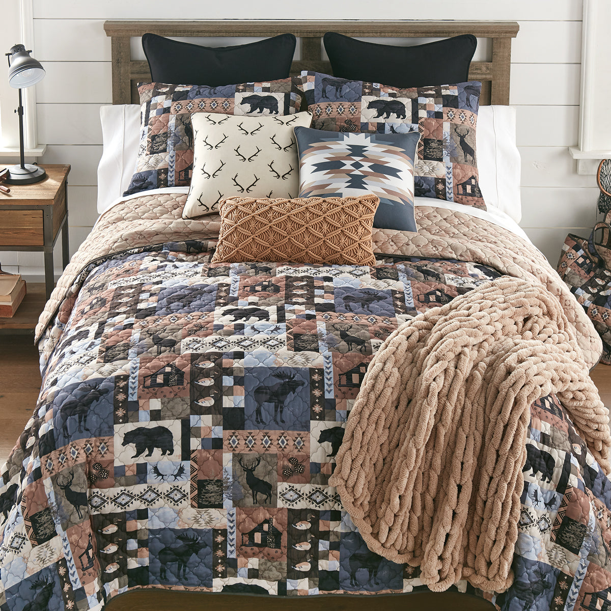 White River Wilderness Quilt Bed Set - Queen