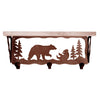 Bear Family Coat Rack with Shelf - 20 Inch