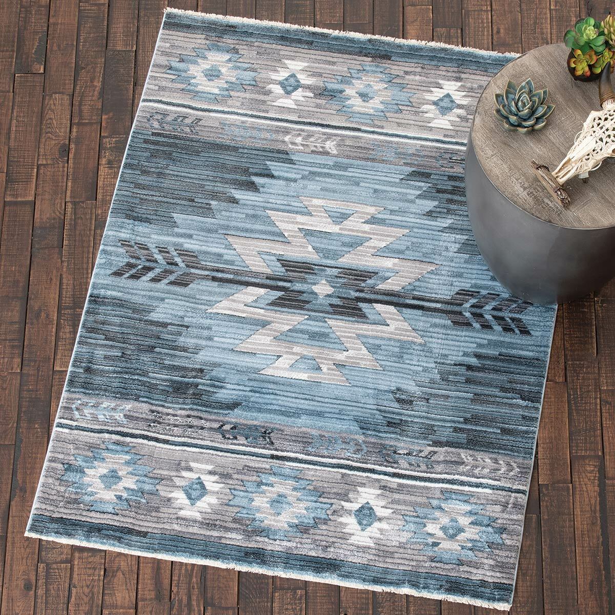 Desert Dusk Denim Rug - 8 x 10