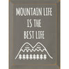 Smiling Mountains Wood Sign