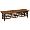 Appalachian Twig Bench with Barnwood Artisan Seat