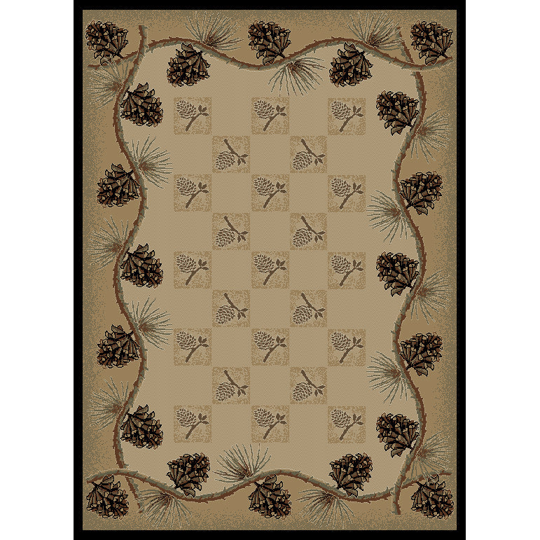 Pinecone Plethora Rug - 8 x 10