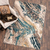 Timberland Turquoise Rug - 3 x 4