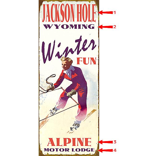 Winter Fun Sign - 17 x 44