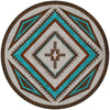 Southwest Nights Turquoise Rug - 8 Ft. Round