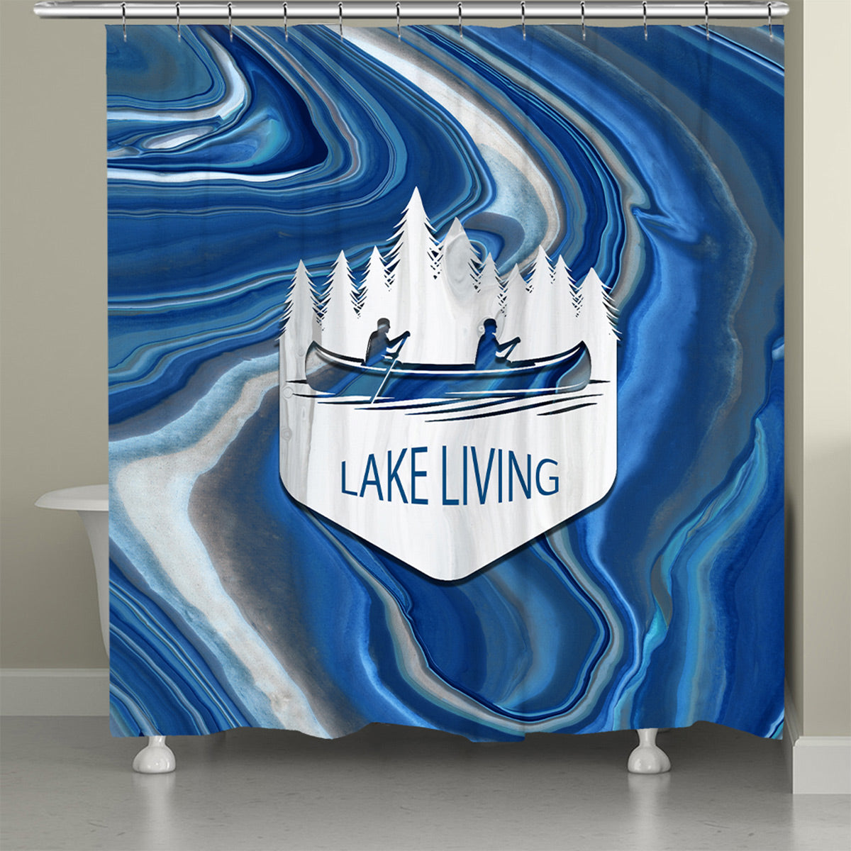 Keystone Lake Shower Curtain