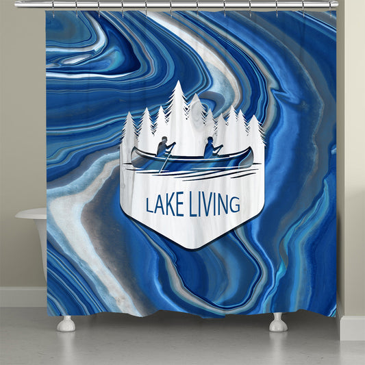 Keystone Lake Shower Curtain