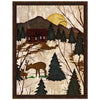 Deer Cabin II Canvas Art