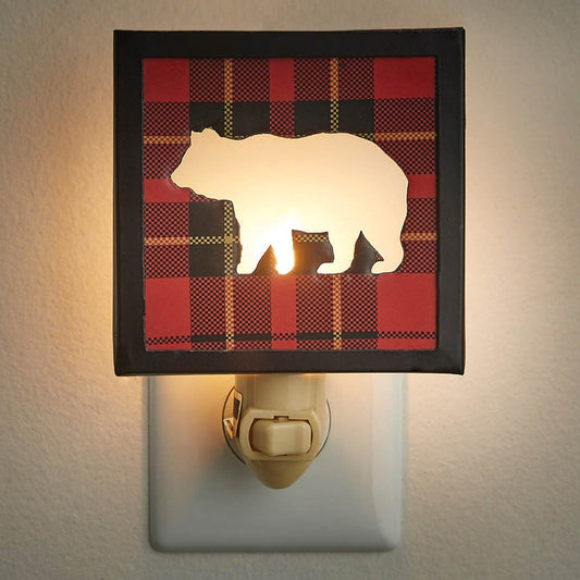 Bear Plaid Nightlight