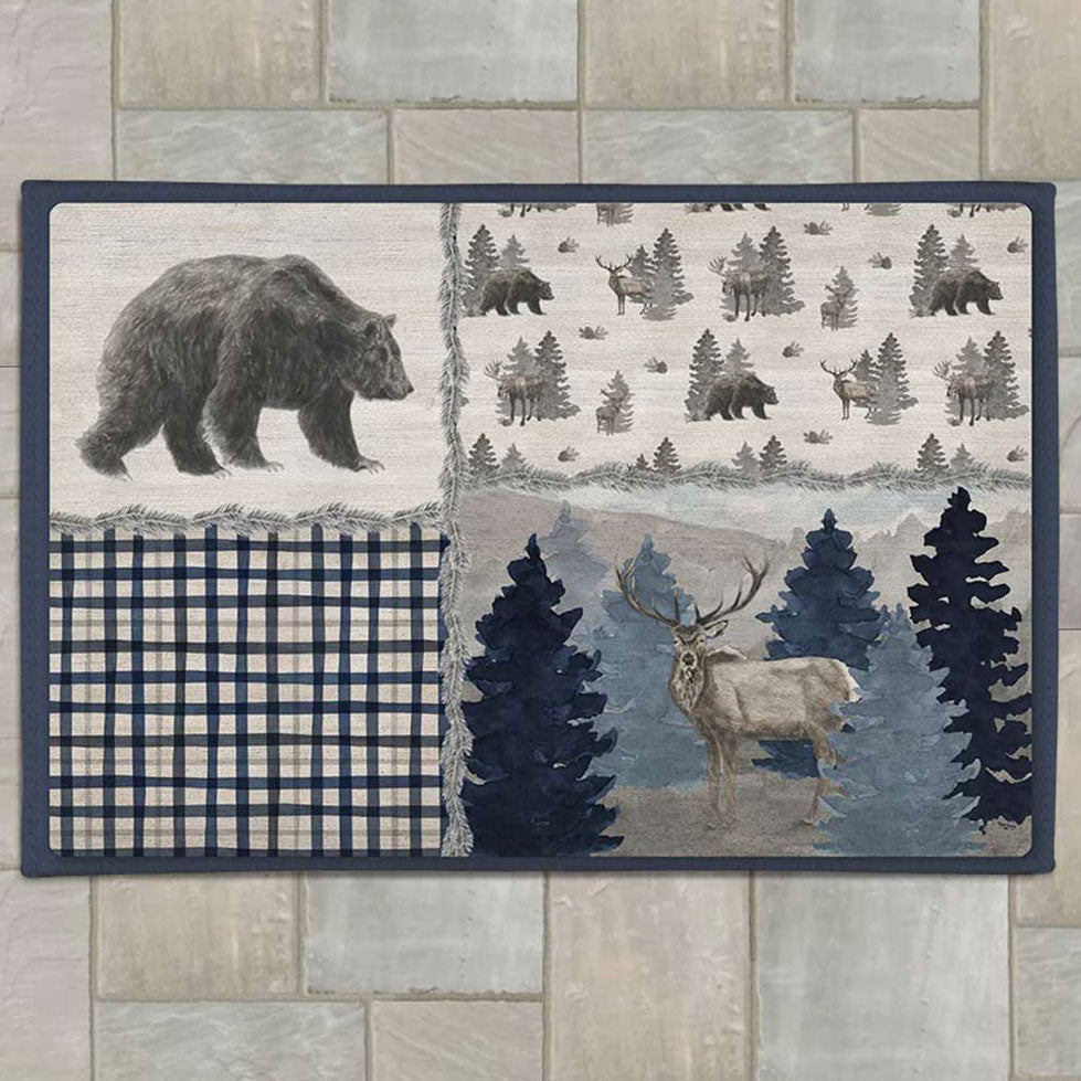 Blue Forest Outdoor Rug - 4 x 6