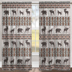 Tribal Wildlife Room Darkening Drape