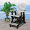 Kingston Adirondack Balcony Glider - Gray & Black