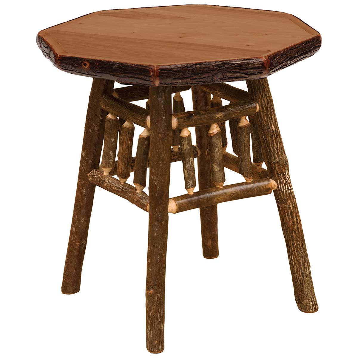 Hickory Log Teton Nightstand
